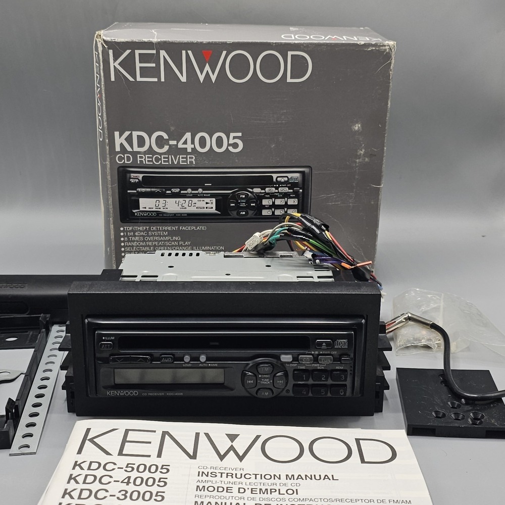 Vintage Kenwood KDC-4005 CD Receiver Radio Unit 1996 Untested